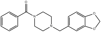 1-(1,3-Benzodioxol-5-ylmethyl)-4-benzoylpiperazine Structure