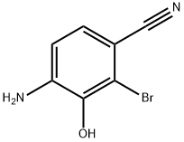 3-BROMO-4-CYANO-2-HYDROXY-1-AMINOBENZENE 구조식 이미지