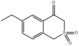 1H-2-Benzothiopyran-4(3H)-one,6-ethyl-,2,2-dioxide(9CI) 구조식 이미지