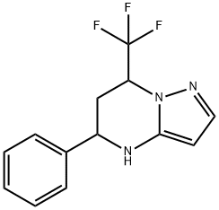 7-Trifluoromethyl-5-phenyl-4,5,6,7-tetrahydropyrazo[1,5-a]pyrimidine Structure