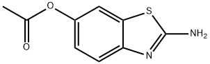 6-Benzothiazolol,2-amino-,acetate(ester)(9CI) 구조식 이미지