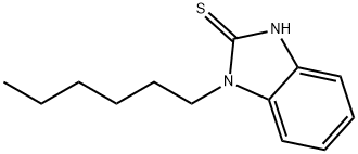 2H-벤즈이미다졸-2-티온,1-헥실-1,3-디하이드로- 구조식 이미지