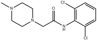 2',6'-Dichloro-2-(4-methylpiperazin-1-yl)acetanilide 구조식 이미지