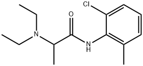 2-디에틸아미노-N-(2-클로로-6-메틸페닐)프로피온아미드 구조식 이미지