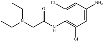 4'-Amino-2',6'-dichloro-2-(diethylamino)acetanilide 구조식 이미지