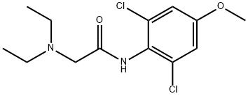 2',6'-디클로로-2-(디에틸아미노)-4'-메톡시아세트아닐리드 구조식 이미지