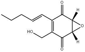 7-Oxabicyclo[4.1.0]hept-3-ene-2,5-dione,3-(hydroxymethyl)-4-(1E)-1-pentenyl-,(1S,6R)-(9CI) 구조식 이미지