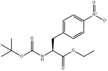 (S)-ethyl 2-(tert-butoxycarbonylaMino)-3-(4-nitrophenyl)propanoate Structure