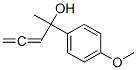 Benzenemethanol, 4-methoxy-alpha-methyl-alpha-1,2-propadienyl- (9CI) 구조식 이미지