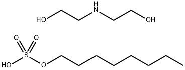 bis(2-hydroxyethyl)ammonium octyl sulphate Structure