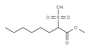 1-methyl 2-sulphooctanoate 구조식 이미지