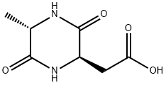 2-Piperazineaceticacid,5-methyl-3,6-dioxo-,(2R,5S)-(9CI) Structure