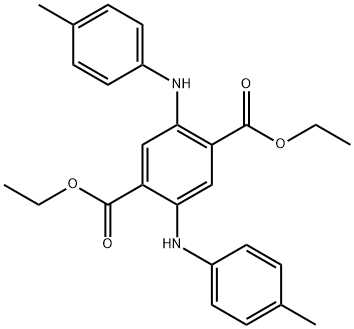 2,5-Bis[(4-methylphenyl)amino]-1,4-benzenedicarboxylic acid diethyl ester 구조식 이미지