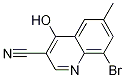 3-Quinolinecarbonitrile, 8-broMo-4-hydroxy-6-Methyl- 구조식 이미지