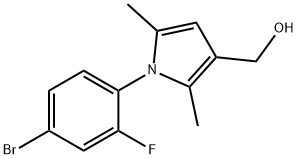 1-(4-BROMO-2-FLUOROPHENYL)-2,5-DIMETHYL-1H-PYRROLE-3-METHANOL Structure