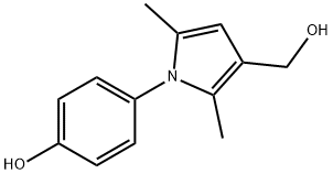 1-(4-HYDROXYPHENYL)-2,5-DIMETHYL-1H-PYRROLE-3-METHANOL 구조식 이미지