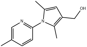 1H-PYRROLE-3-METHANOL, 2,5-DIMETHYL-1-(5-METHYL-2-PYRIDINYL)- 구조식 이미지