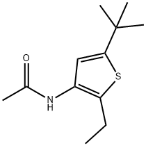 Acetamide, N-[5-(1,1-dimethylethyl)-2-ethyl-3-thienyl]- (9CI) 구조식 이미지