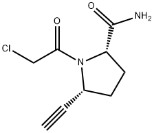 2-Pyrrolidinecarboxamide, 1-(chloroacetyl)-5-ethynyl-, (2S,5R)- (9CI) Structure