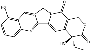 9-Hydroxycamptothecin 구조식 이미지