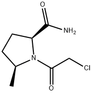 2-피롤리딘카르복사미드,1-(클로로아세틸)-5-메틸-,(2S,5S)-(9CI) 구조식 이미지