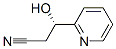 2-Pyridinepropanenitrile,beta-hydroxy-,(betaS)-(9CI) Structure