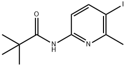 N-(5-IODO-6-METHYL-PYRIDIN-2-YL)-2,2-DIMETHYL-PROPIONAMIDE 구조식 이미지