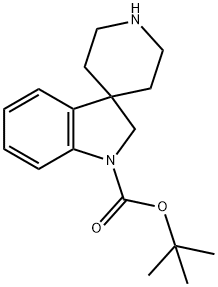 TERT-BUTYL SPIRO[INDOLE-3,4'-PIPERIDINE]-1(2H)-CARBOXYLATE Structure