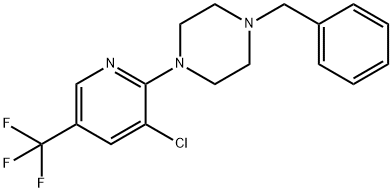 1-Benzyl-4-[3-chloro-5-(trifluoromethyl)-2-pyridinyl]piperazine Structure