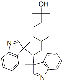 alpha,alpha,.epsilon.,3-tetramethyl-eta-(3-methyl-3H-indol-3-yl)-3H-indole-3-heptanol Structure