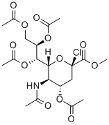 N-ACETYL-2-CHLORO-2-DEOXYNEURAMINIC ACID METHYL ESTER 4,7,8,9-TETRAACETATE Structure