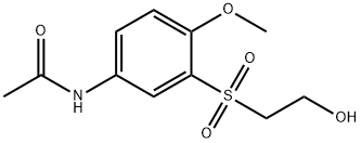 N-[3-[(2-hydroxyethyl)sulphonyl]-4-methoxyphenyl]acetamide Structure