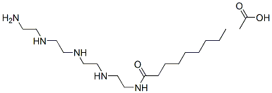 N-[2-[[2-[[2-[(2-aminoethyl)amino]ethyl]amino]ethyl]amino]ethyl]nonanamide monoacetate 구조식 이미지