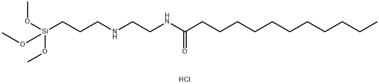 N-[2-[[3-(trimethoxysilyl)propyl]amino]ethyl]lauramide monohydrochloride Structure