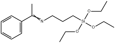 N-(1-phenylethylidene)-3-(triethoxysilyl)propylamine 구조식 이미지