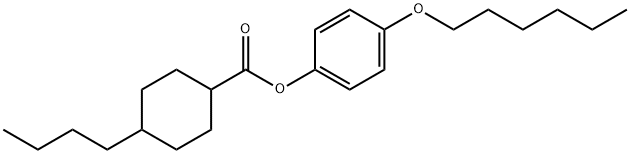 4-Hexyloxyphenyl 4-butylcyclohexanecarboxylate Structure