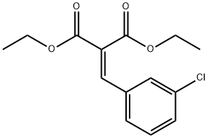 (m-Chlorobenzylidene)malonic acid diethyl ester 구조식 이미지