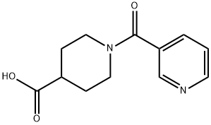 4-Piperidinecarboxylic acid, 1-(3-pyridinylcarbonyl)- 구조식 이미지