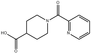 1-(PYRIDIN-2-YLCARBONYL)PIPERIDINE-4-CARBOXYLIC ACID Structure