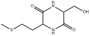 2,5-Piperazinedione, 3-(hydroxymethyl)-6-[2-(methylthio)ethyl]- (9CI) 구조식 이미지
