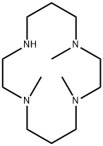 1,4,8,11-Tetraazacyclotetradecane, 1,4,8-trimethyl- Structure