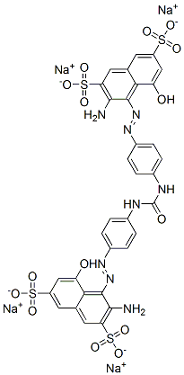tetrasodium 4,4'-[carbonylbis(imino-4,1-phenyleneazo)]bis[3-amino-5-hydroxynaphthalene-2,7-disulphonate] Structure