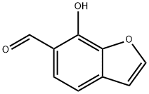 6-Benzofurancarboxaldehyde,  7-hydroxy- Structure