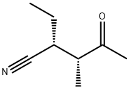 펜탄니트릴,2-에틸-3-메틸-4-옥소-,(R*,R*)-(9CI) 구조식 이미지