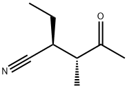 Pentanenitrile, 2-ethyl-3-methyl-4-oxo-, (R*,S*)- (9CI) 구조식 이미지