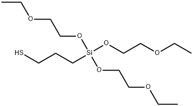 3-[tris(2-ethoxyethoxy)silyl]propanethiol Structure