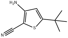 3-AMINO-5-(TERT-BUTYL)THIOPHENE-2-CARBONITRILE 구조식 이미지