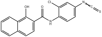 2'-클로로-1-히드록시-2-나프타닐리드-4'-이소티오시아네이트 구조식 이미지