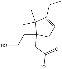 3-Cyclopentene-1-ethanol,3-ethyl-2,2-dimethyl-,acetate(9CI) Structure