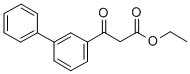 3-BIPHENYL-3-YL-3-OXO-PROPIONIC ACID ETHYL ESTER Structure